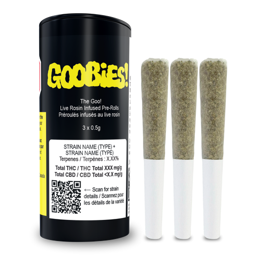 GOOBIES! Live Rosin Infused Pre-Rolls