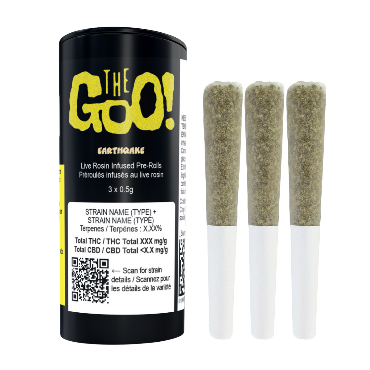 EARTHQAKE Live Rosin Infused Pre-Rolls