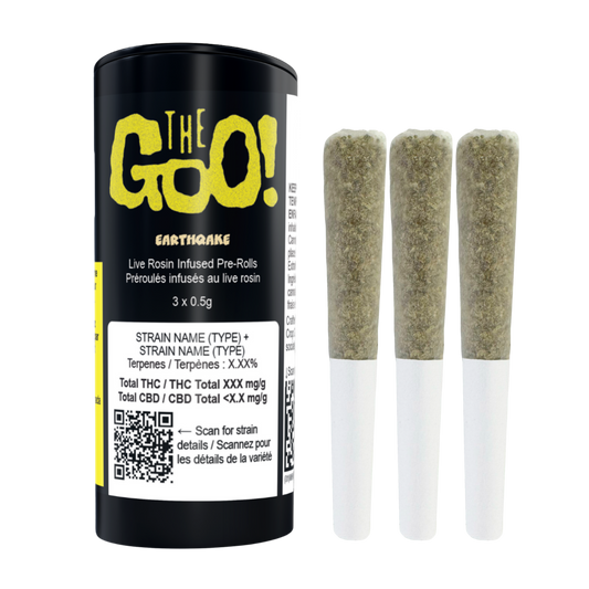 EARTHQAKE Live Rosin Infused Pre-Rolls